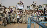 Supporters of Amadou Ba, candidate of the Salls Alliance pour la République, wait for their candidate at a campaign event in Diourbel on Tuesday.