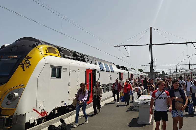 It will be specially transported, but by the sea towards Blankenberge. 