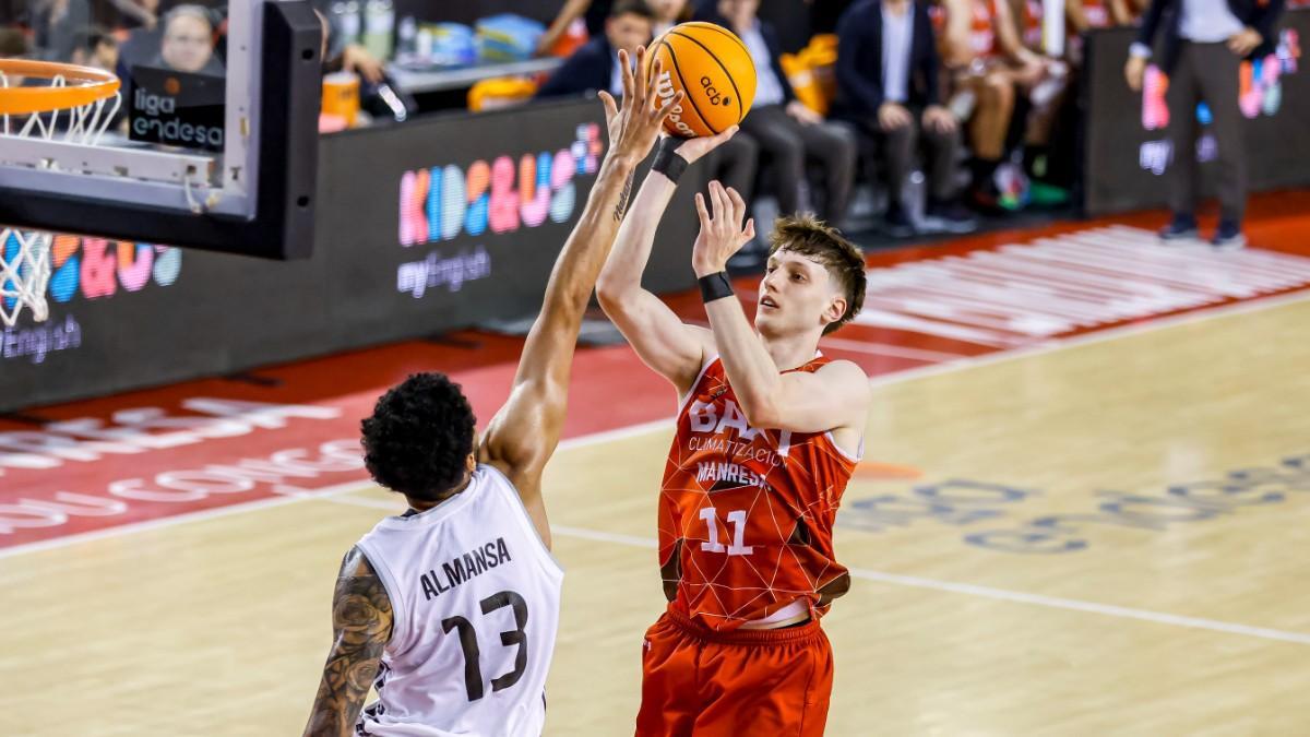 Agus Ubal, in the match against Real Madrid