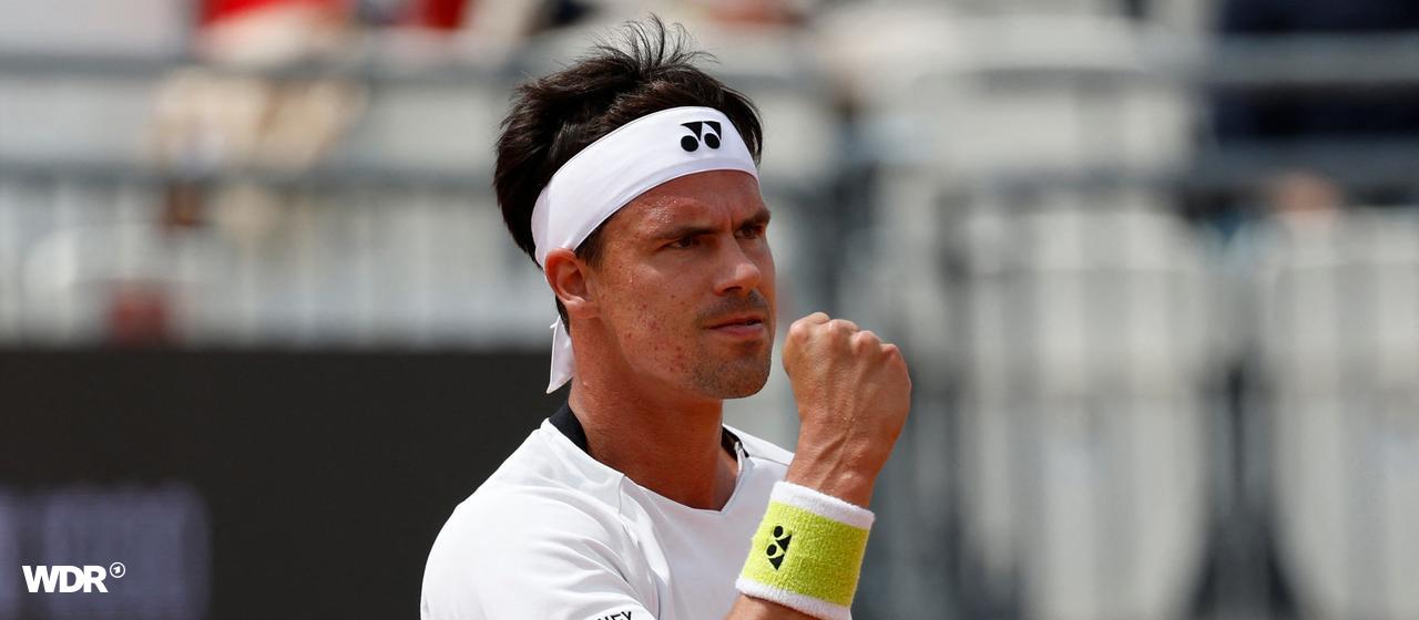 Daniel Altmaier with a clenched fist