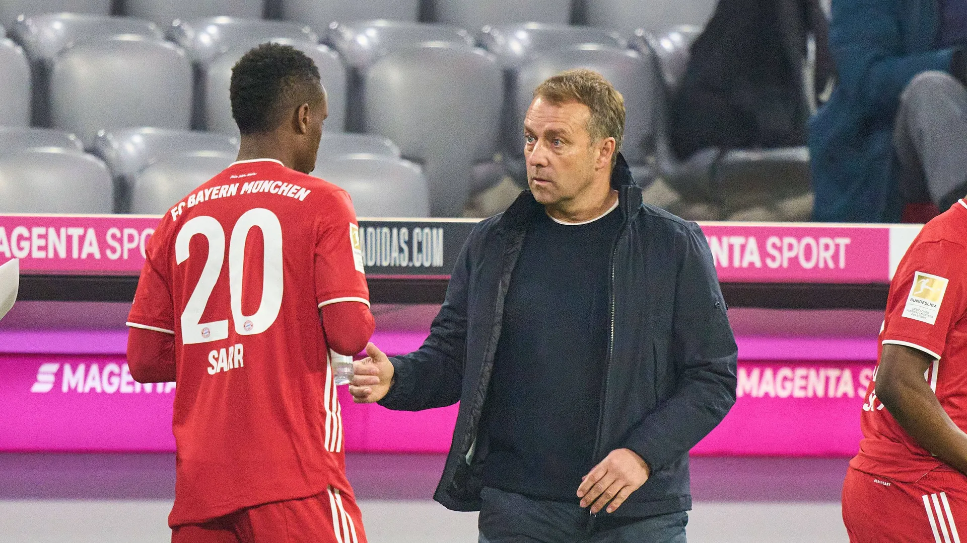 Hansi Flick with Bouna Sarr: The relationship between the two was not always so familiar.
