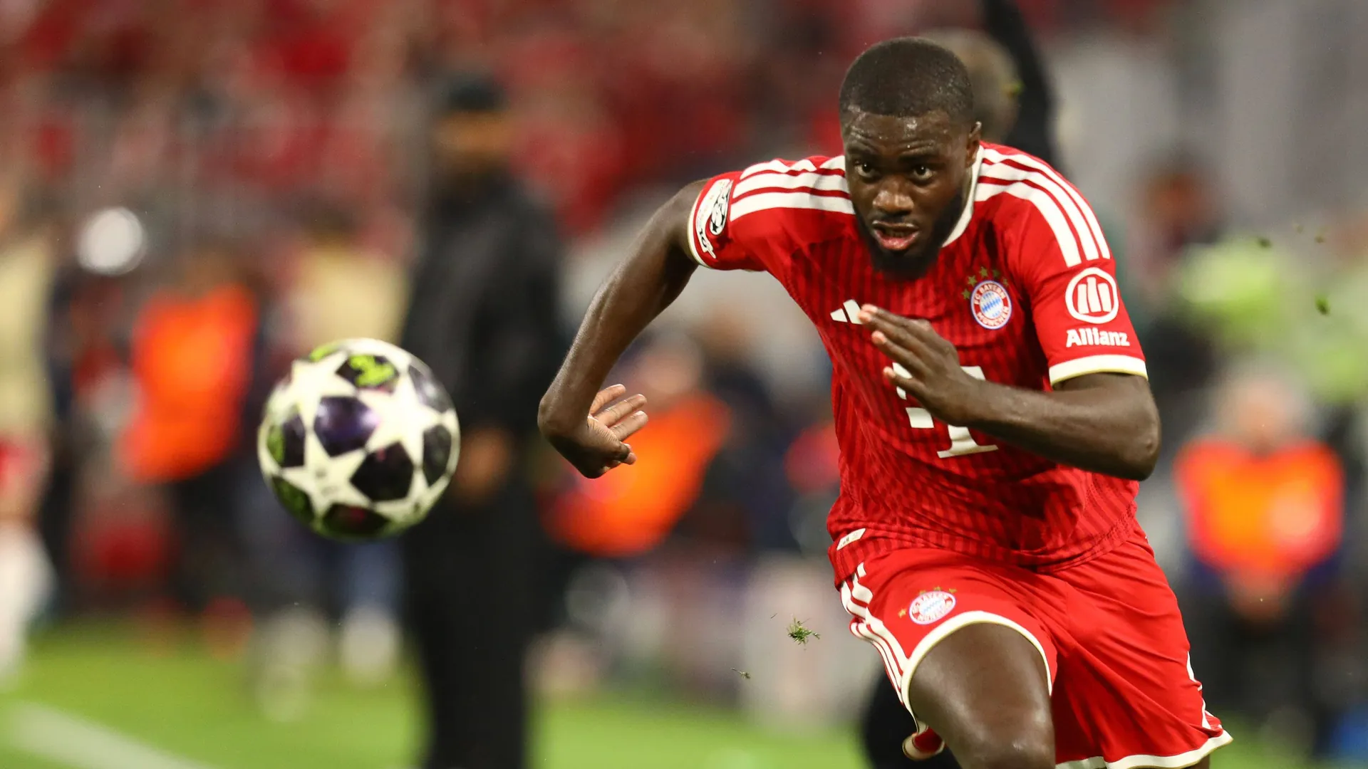 Dayot Upamecano: The central defender was eliminated from the Champions League with FC Bayern. Dayot Upamecano: The central defender was eliminated from the Champions League with FC Bayern.