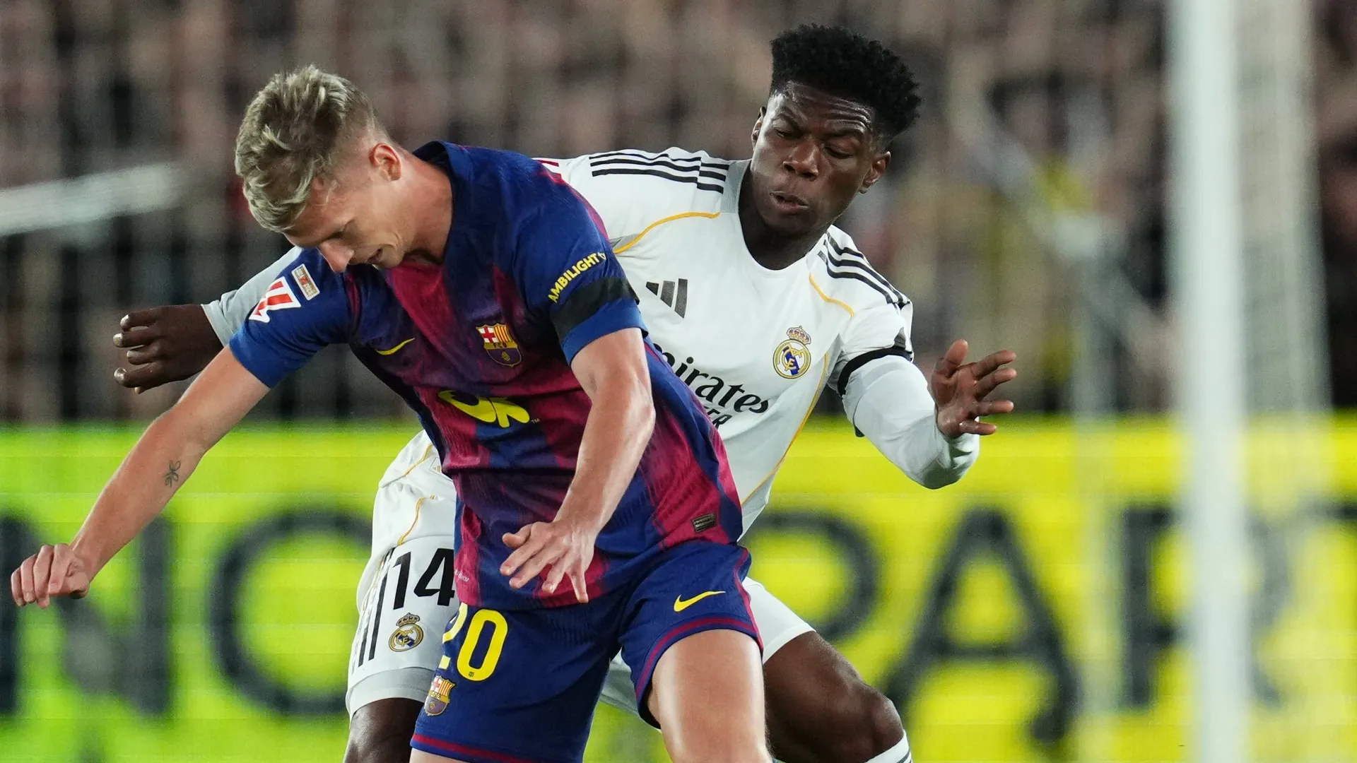 Intense duel in Barcelona. Intense duel in Barcelona.