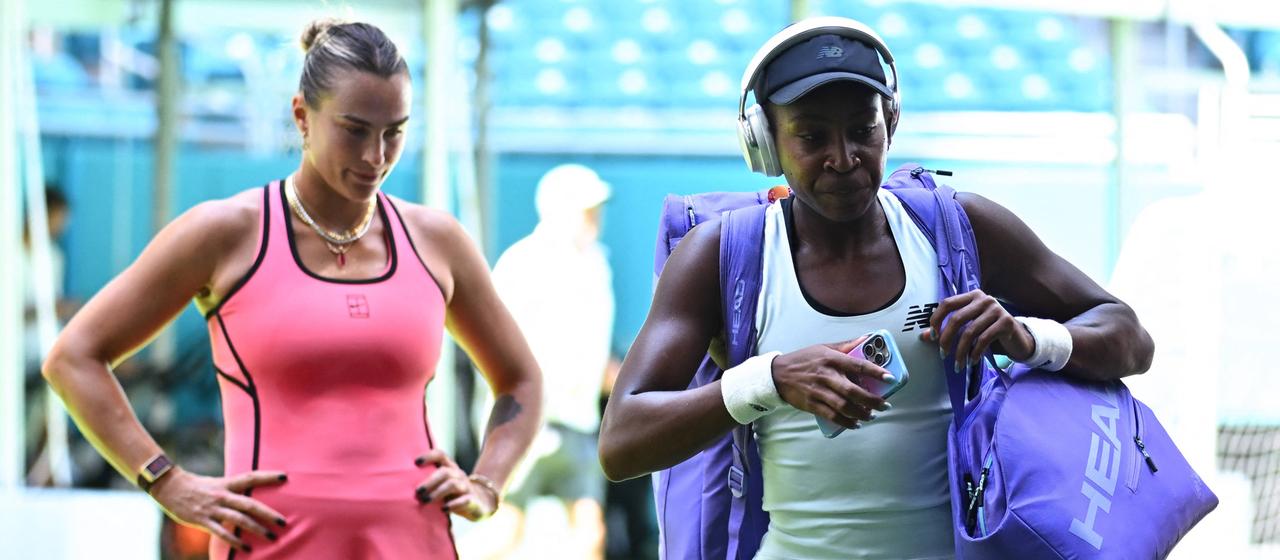 Aryna Sabalenka and Coco Gauff