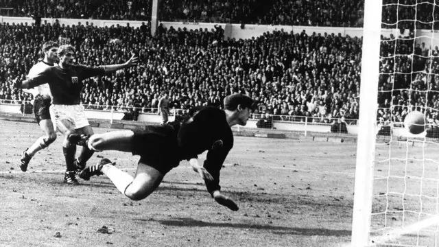 Hans Tilkowski was in goal for the German national team in the 1966 World Cup final at Wembley Stadium.
