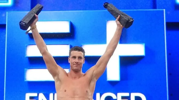 Kristian Gkolomeev with his trophies: The Greek broke the world record while doped. Kristian Gkolomeev with his trophies: The Greek broke the world record while doped.