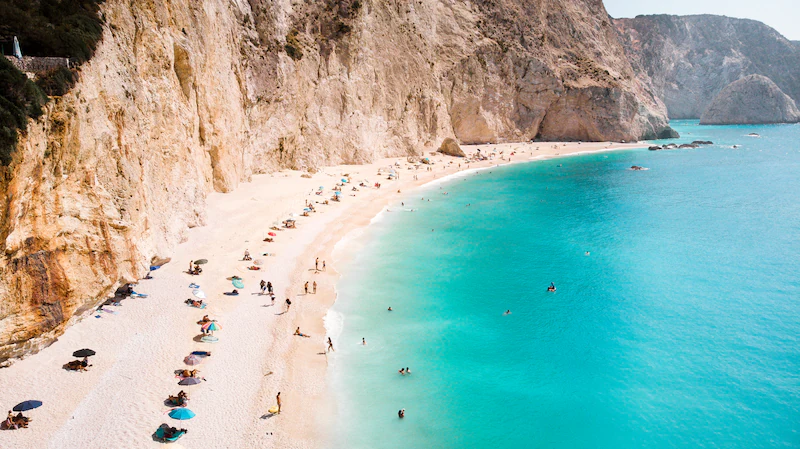The island of Lefkada (or Lefkada)