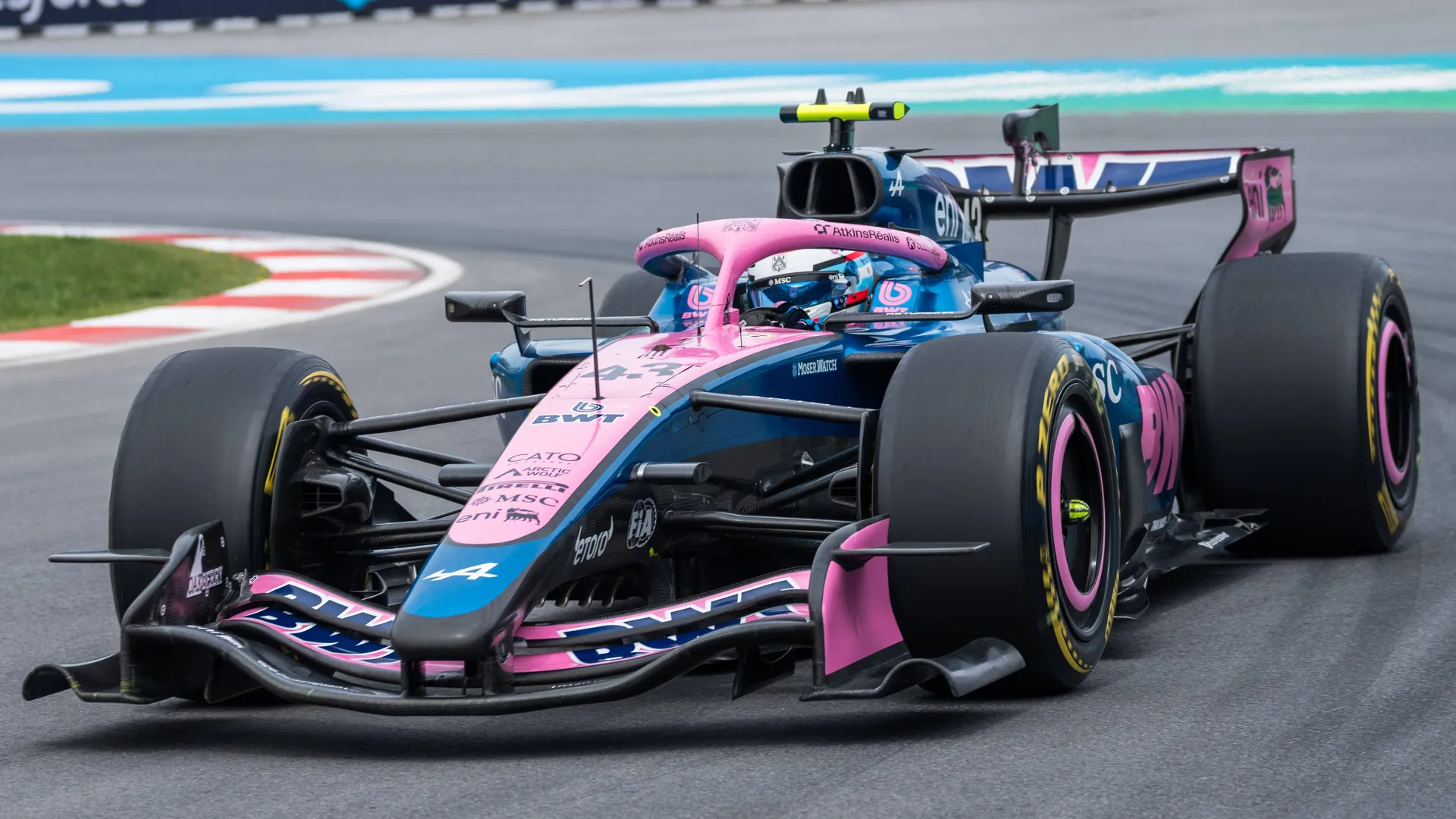 Franco Colapinto's Formula 1 car in the current Alpine look. From next season onwards the car will look different.