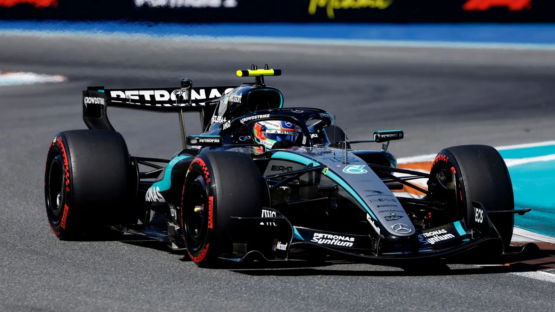 Kimi Antonelli: Once again he starts from first place on the grid. Kimi Antonelli: Once again he starts from first place on the grid.