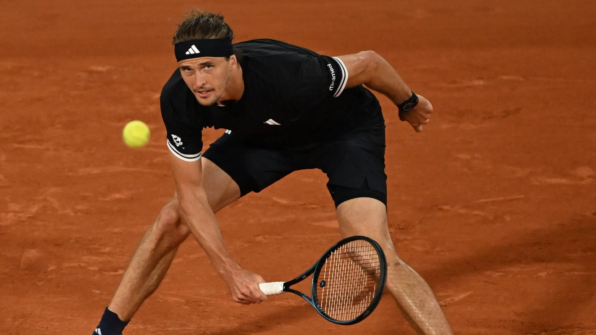 Ball and title firmly in sight: Alexander Zverev at the French Open. Ball and title firmly in sight: Alexander Zverev at the French Open.