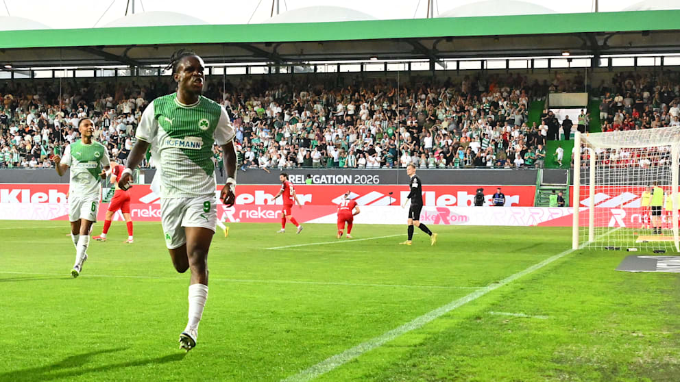 Zweitliga-Top-Torjäger Noel Futkeu (23) schoss Fürth mit 1:0 in Führung