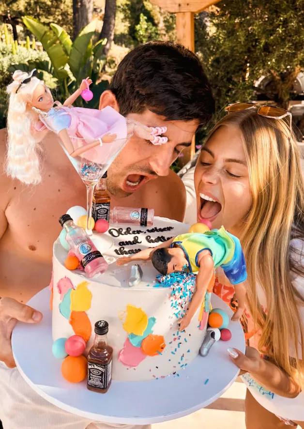 Thibaut Courtois and his wife. 