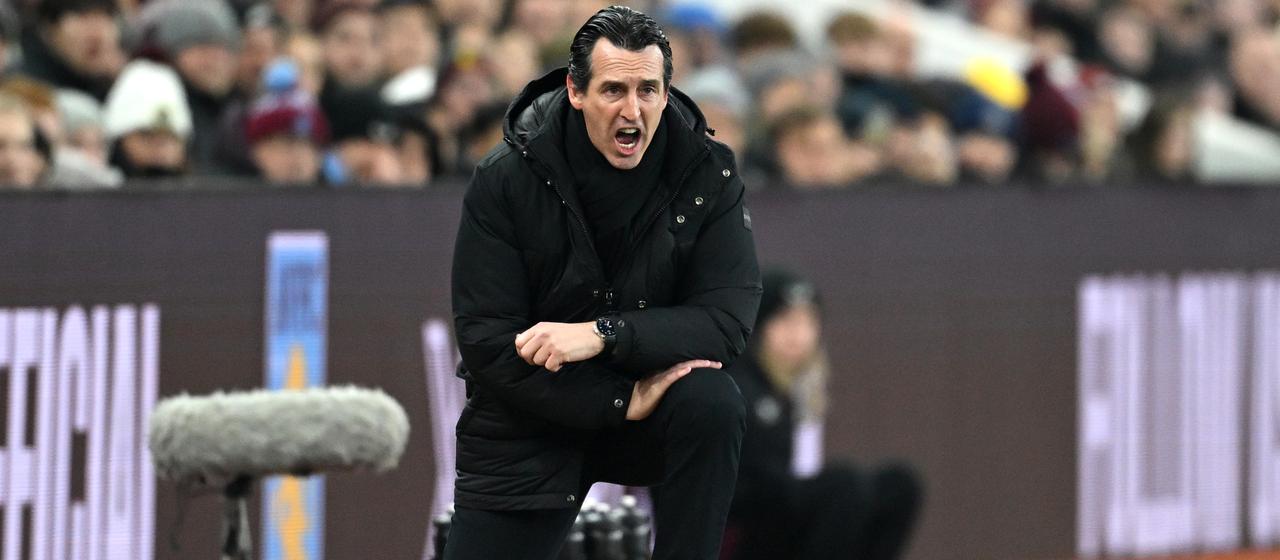 Aston Villa coach Unai Emery