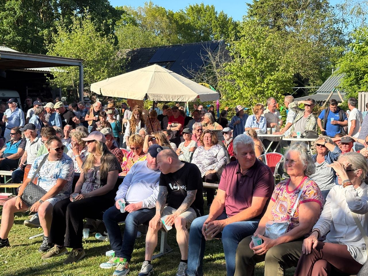 Audience at the birthday party of the Veulpoopers.