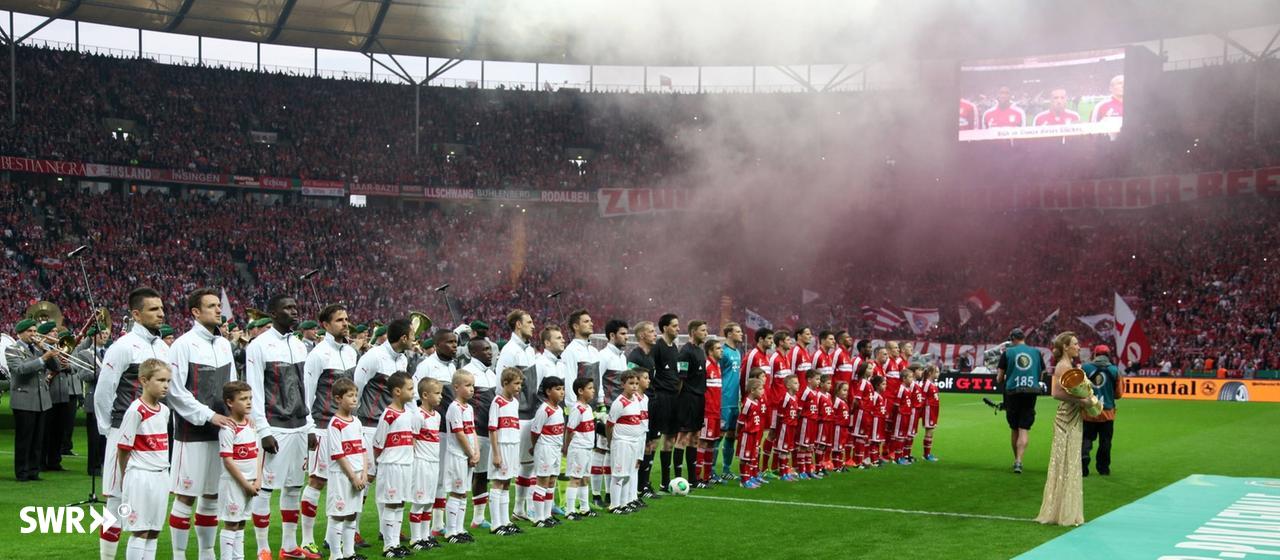 VfB Stuttgart in the 2013 cup final against FC Bayern