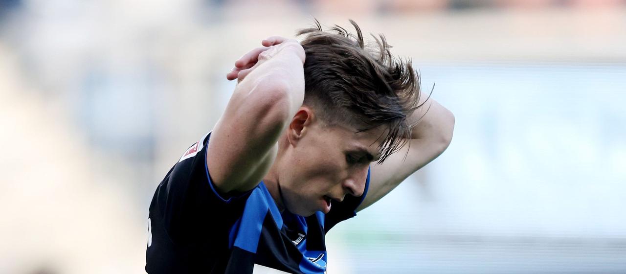Paderborn's Nick Bätzner looks disappointed
