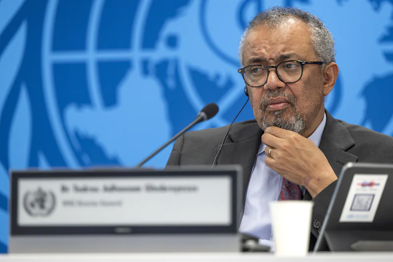 WHO CEO Tedros Adhanom Ghebreyesus.