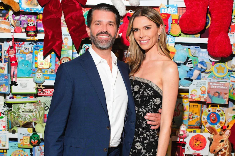 Donald Trump Jr. (48) and his wife Bettina Anderson (39).