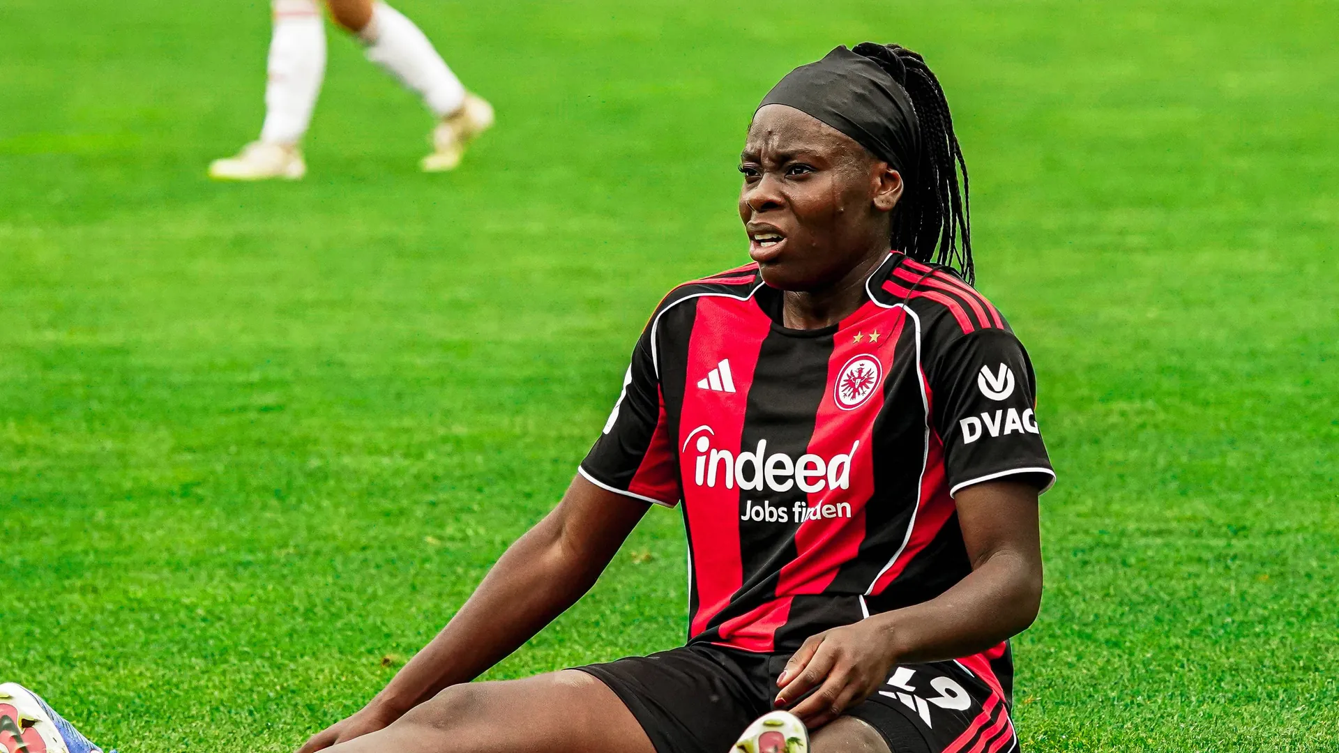 Nicole Anyomi: The Frankfurt player scored a goal, but was unable to play through. Nicole Anyomi: The Frankfurt player scored a goal, but was unable to play through.