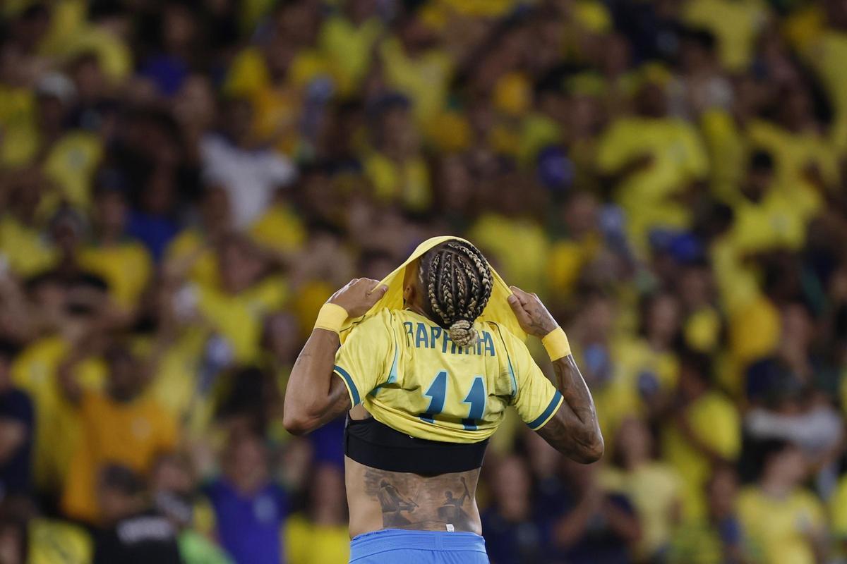 Raphinha, against Panama before the World Cup