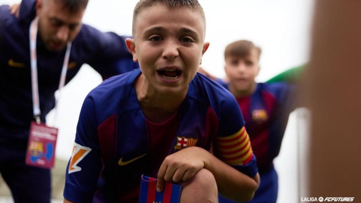 Pedrito Juárez is the captain of the Blaugrana U-12