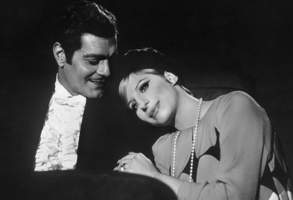 Barbra Streisand with Omar Sharif in “Funny Girl” from director William Wyler