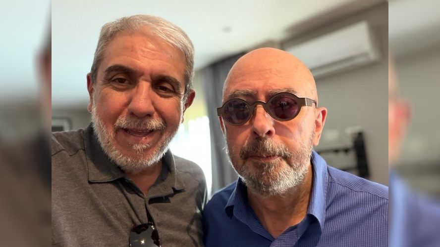 Indio Solari and Aníbal Fernández