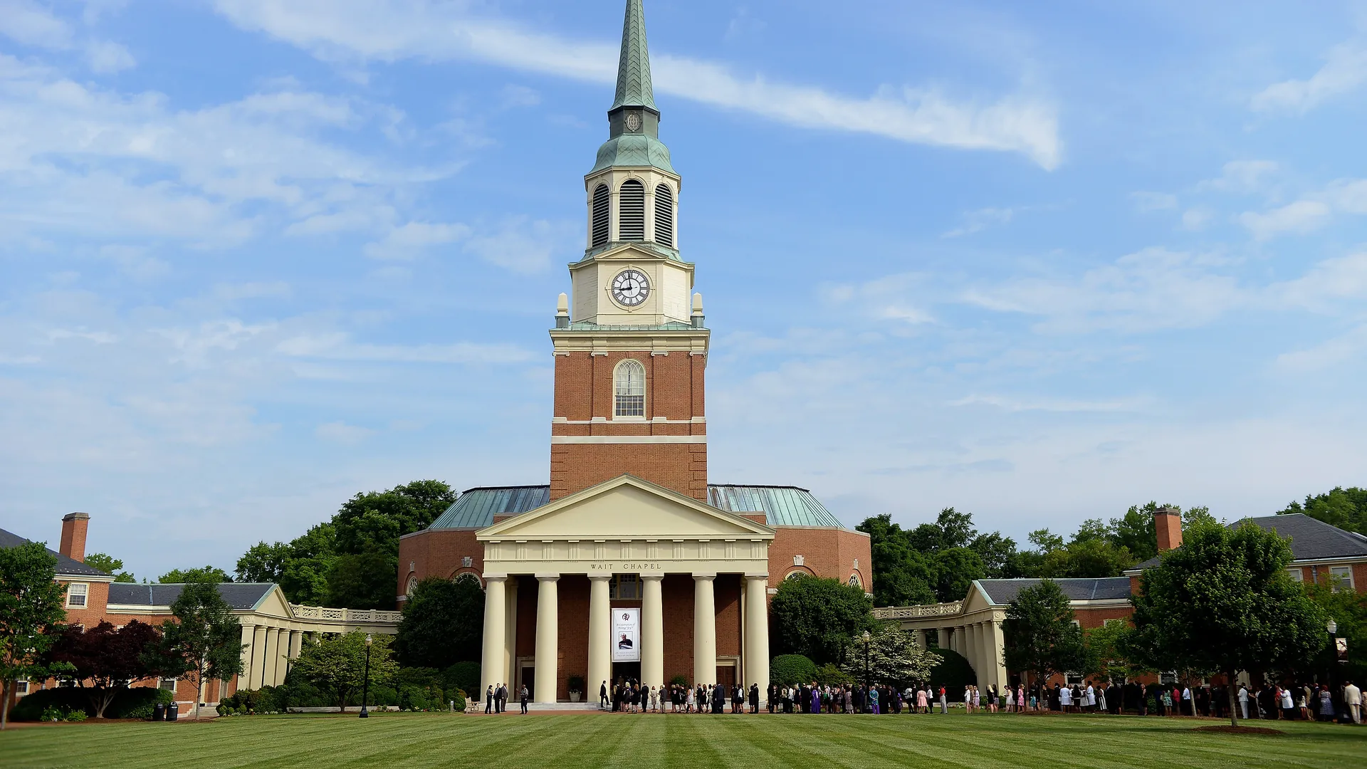 The Wait Chapel on the campus of Wake Forest University in Winston-Salem, North Carolina The Wait Chapel on the campus of Wake Forest University in Winston-Salem, North Carolina