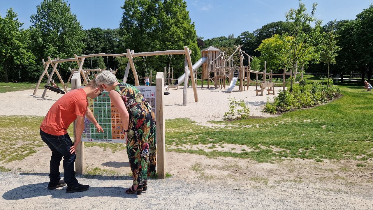 The communication board in the playground of Streekpark Kienehoef in Sint-Oedenrode (photo: Tom Berkers).