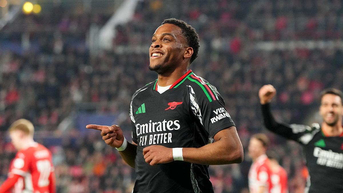 PSV - Arsenal: Jurrien Timber's goal