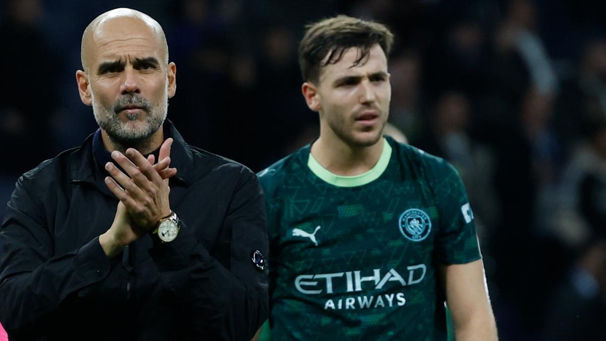 Nico González and Guardiola, during their time at City
