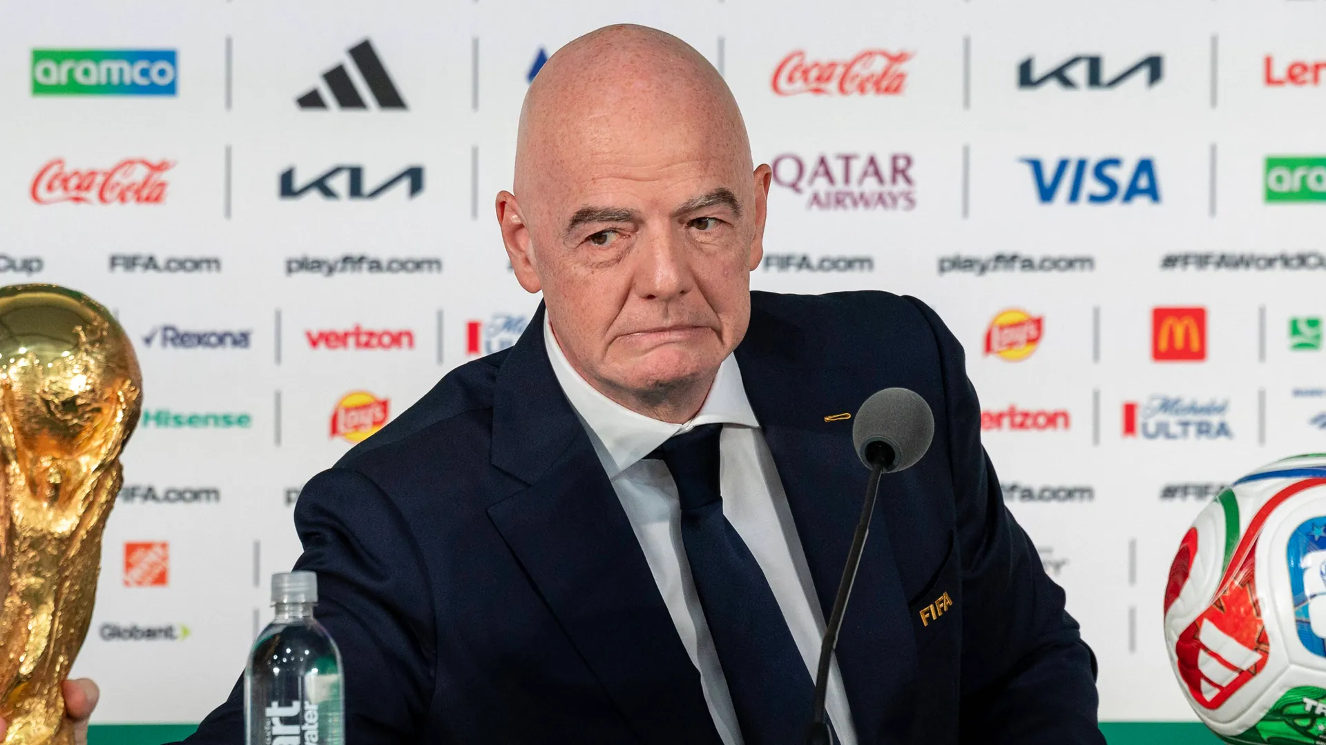 Gianni Infantino: He is partly responsible for the high ticket prices. Gianni Infantino: He is partly responsible for the high ticket prices.