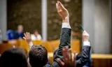 A vote in the House of Representatives, in 2025. Photo Robin Utrecht / ANP