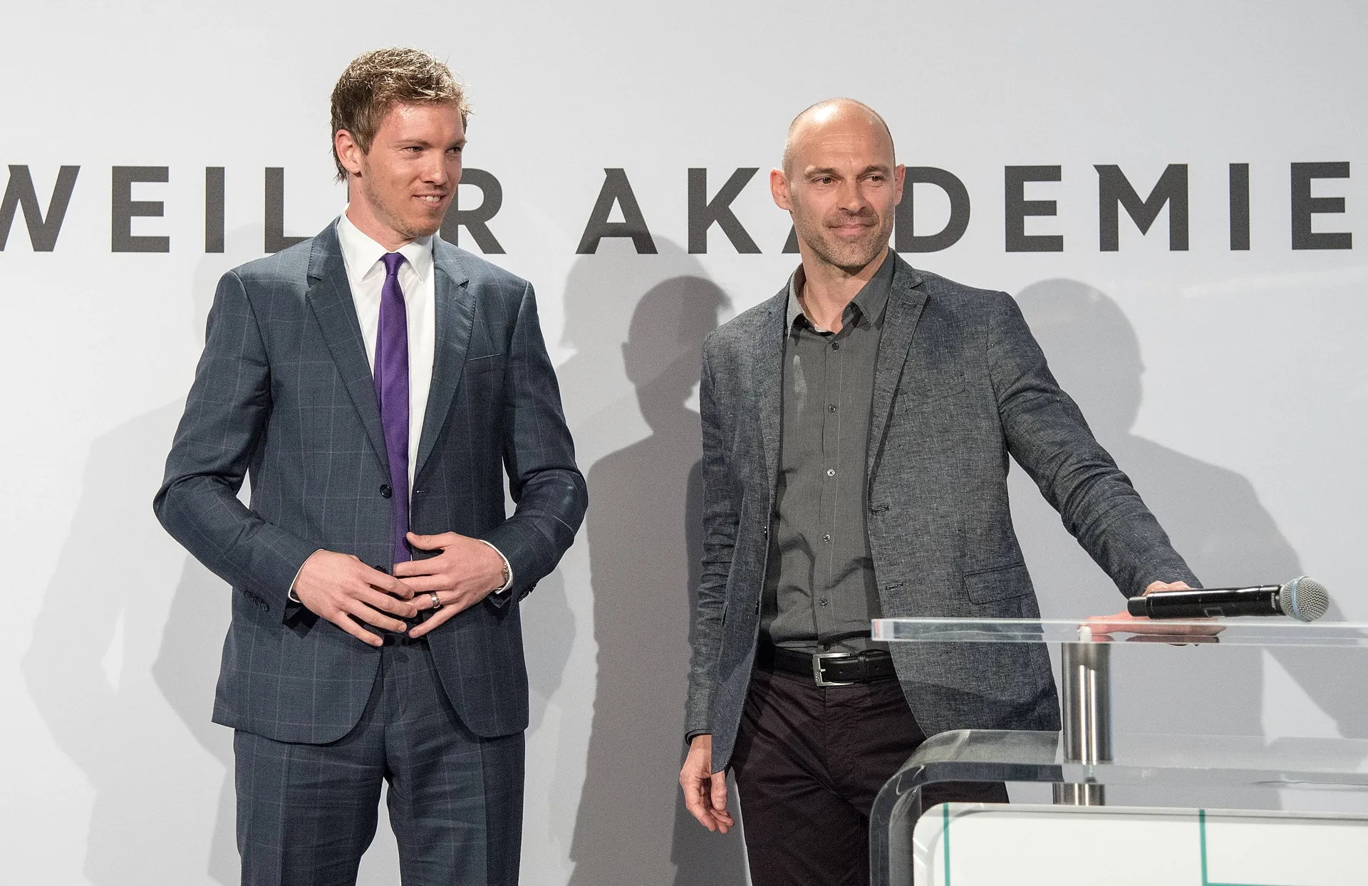 Julian Nagelsmann (l.) and Alexander Schmidt in 2017.