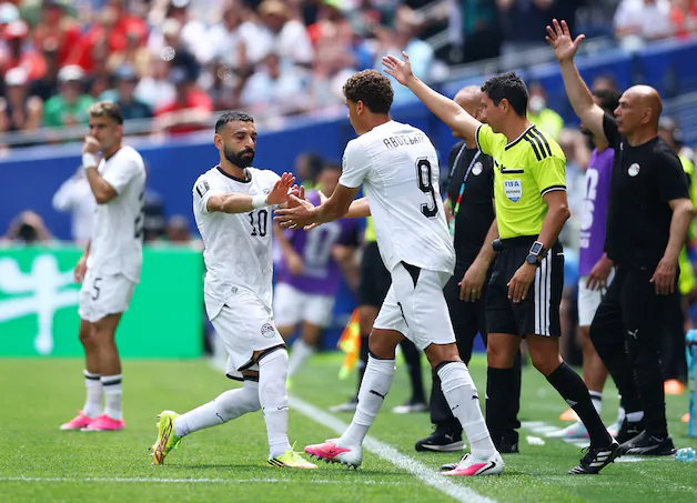 Mohamed Salah was replaced by Hamza Abdelkarim.
