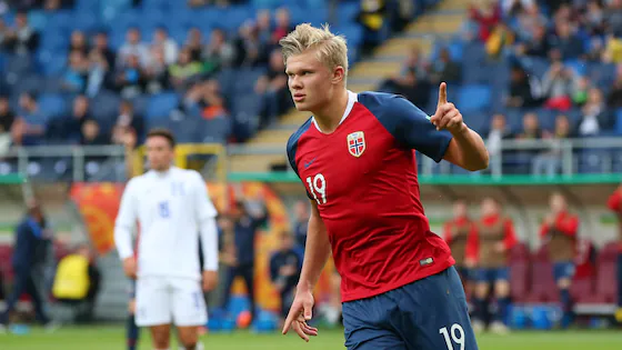 Erling Haaland scored nine times against Honduras in 2019.