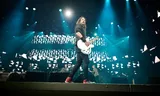 Back on stage: Dave Grohl, frontman of the Foo Fighters