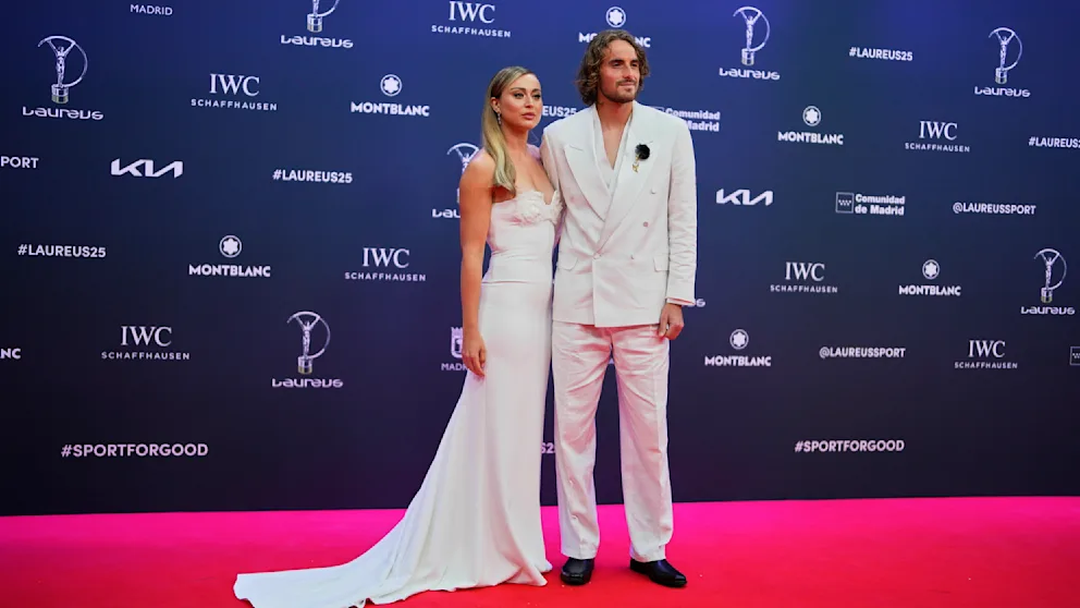 Paula Badosa (28/l.) und Stefanos Tsitsipas (27) galten als das Tennis-Traumpaar