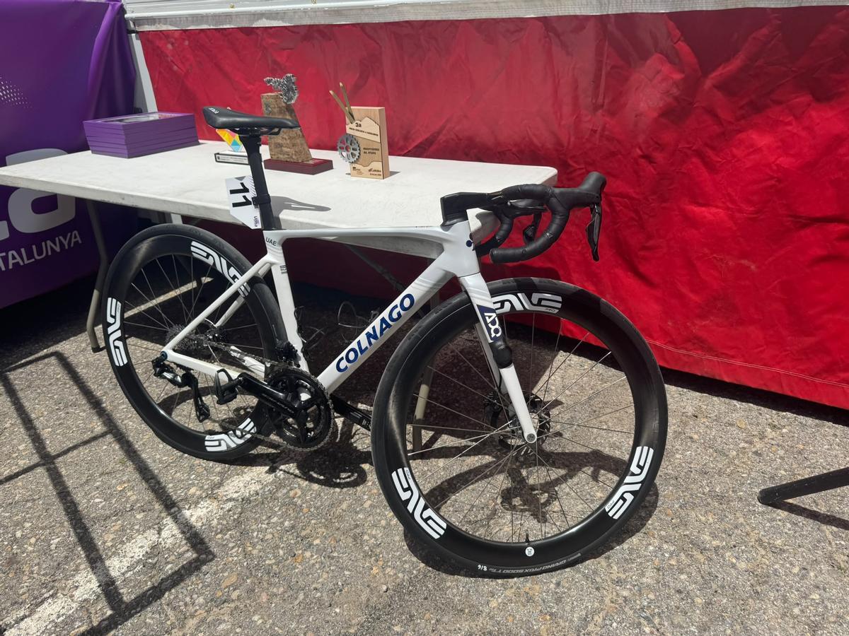 The bike with which he faced the La Molina stage.