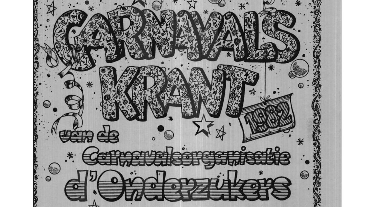 The carnival newspaper of d'Onderzukers (photo: Tu/e archive).