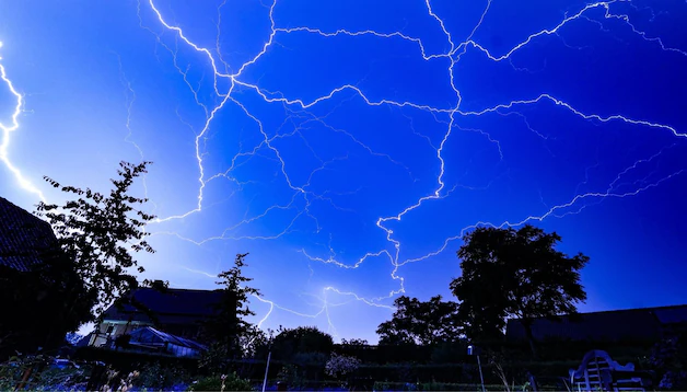 This lightning photo was taken in Gierle.