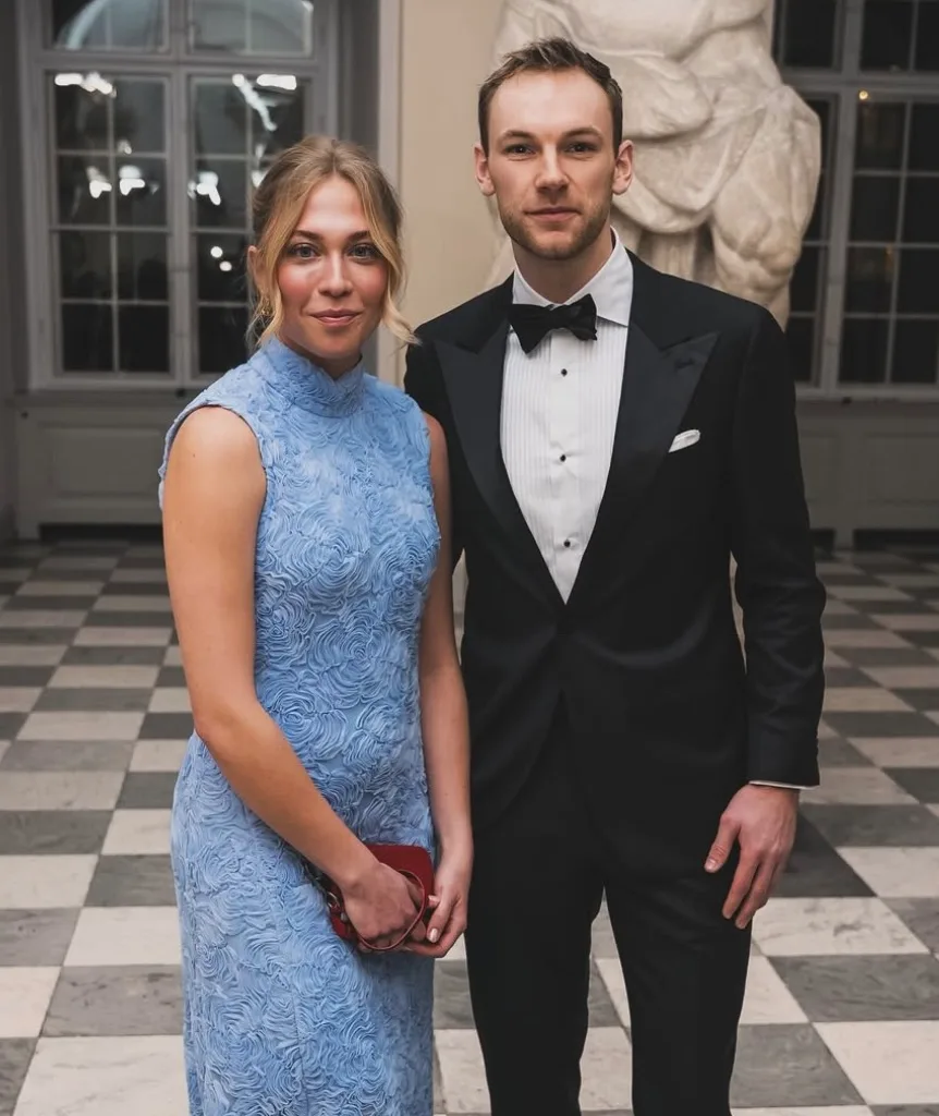 Mathias Gidsel mit seiner Freundin Katrine, zusammen leben sie in Berlin