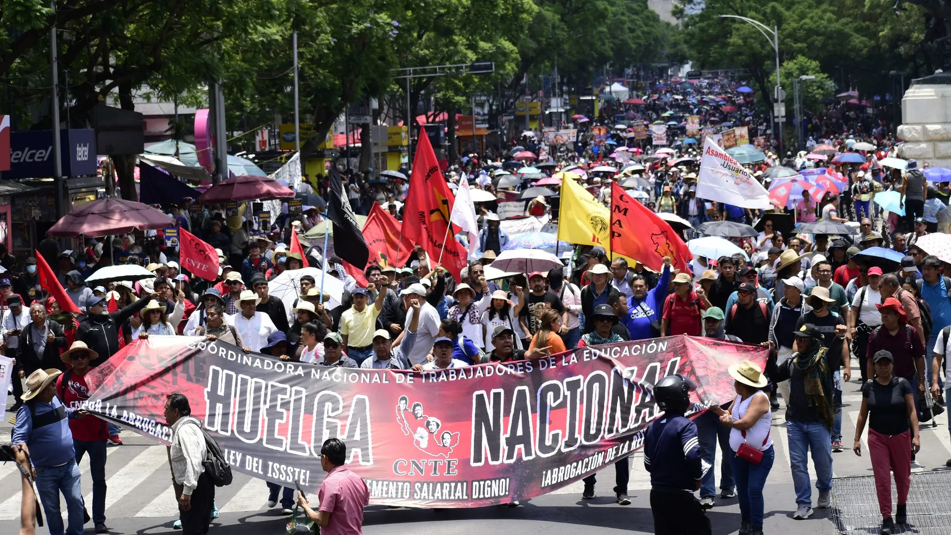Shortly before the World Cup, Mexican teachers are using the attention to protest. (archive image) Shortly before the World Cup, Mexican teachers are using the attention to protest. (archive image)