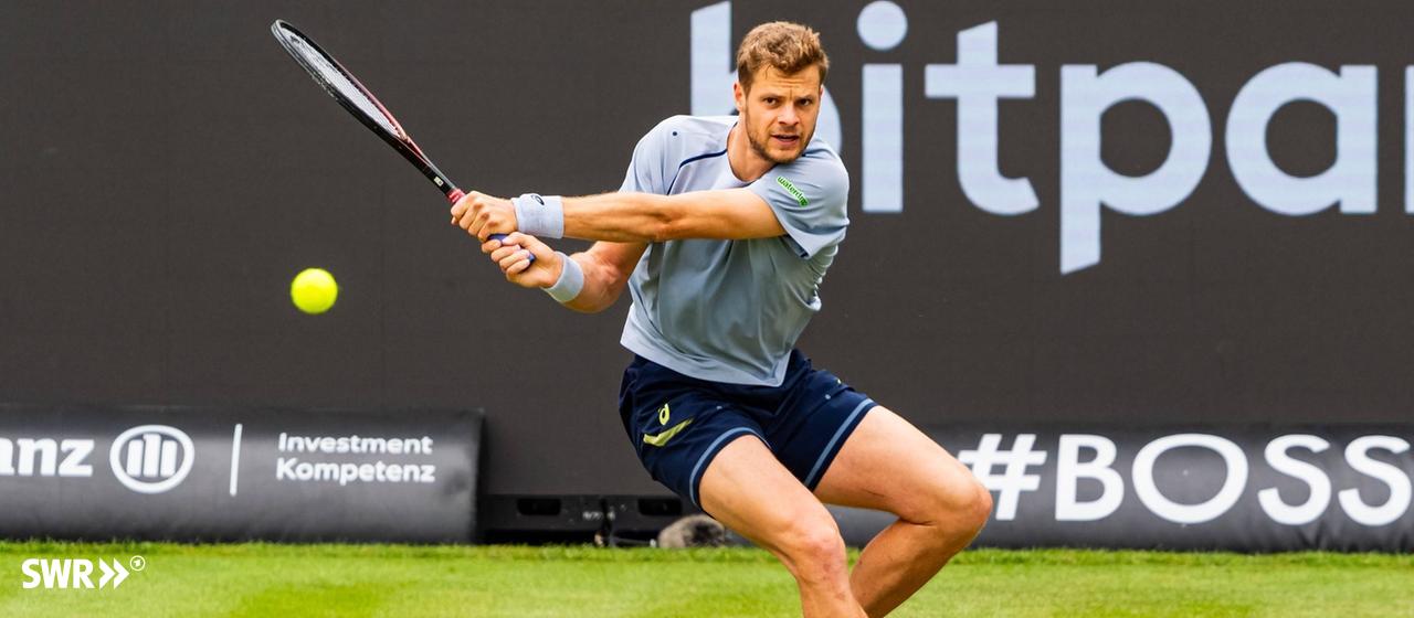 Yannick Hanfmann at the BOSS Open in Stuttgart.