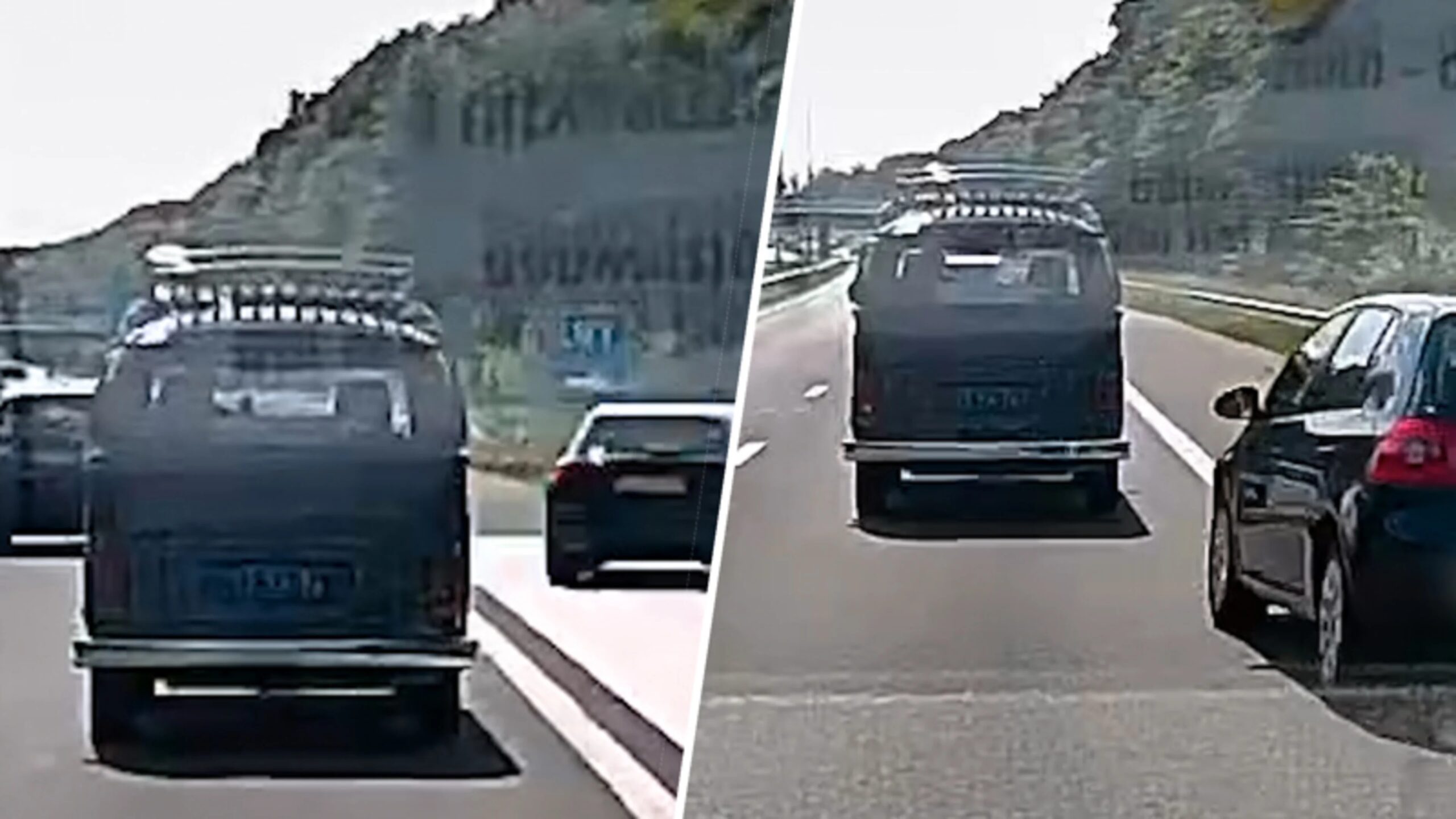 Absurd! Aso driver cuts off hearse on A59