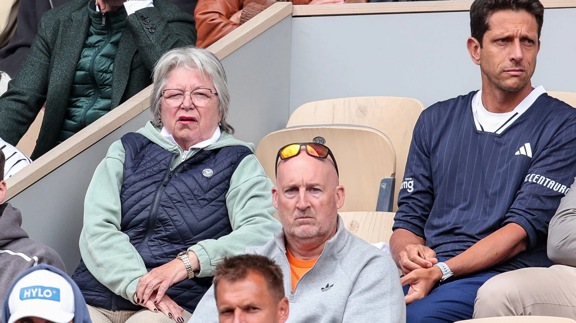 The team around Alexander Zverev including grandma Natalia (top left): She now travels more often with her grandson. The team around Alexander Zverev including grandma Natalia (top left): She now travels more often with her grandson.