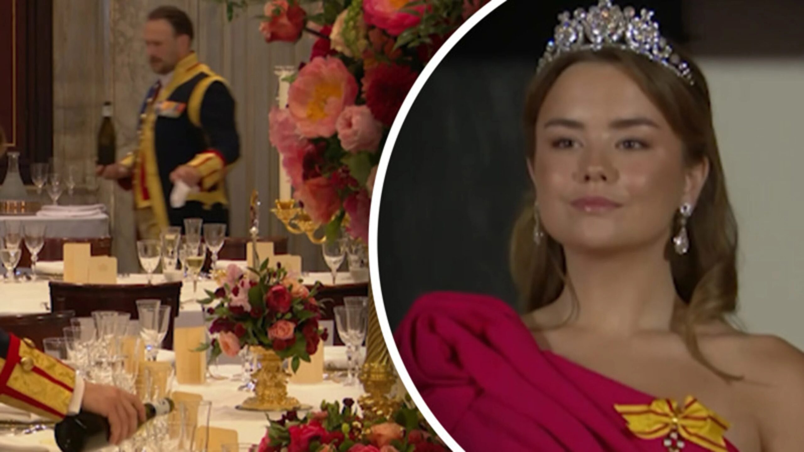 All eyes on Princess Ariane during the state banquet