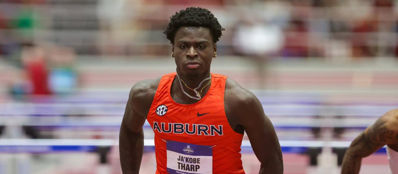Hurdler Ja'Kobe Tharp