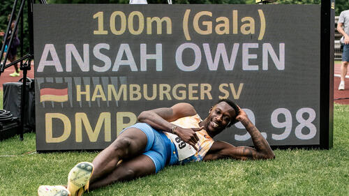 Athletics: Sprinter Ansah improves German record over 100 m