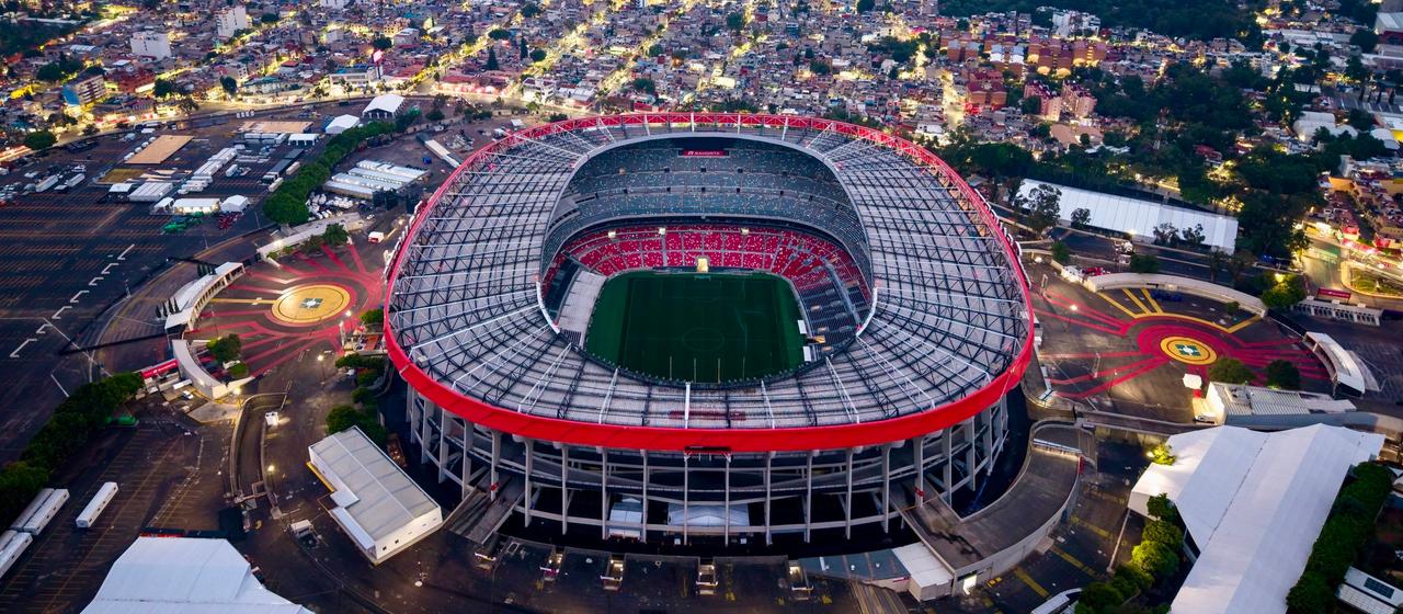 The Aztec Stadium in Mexico City